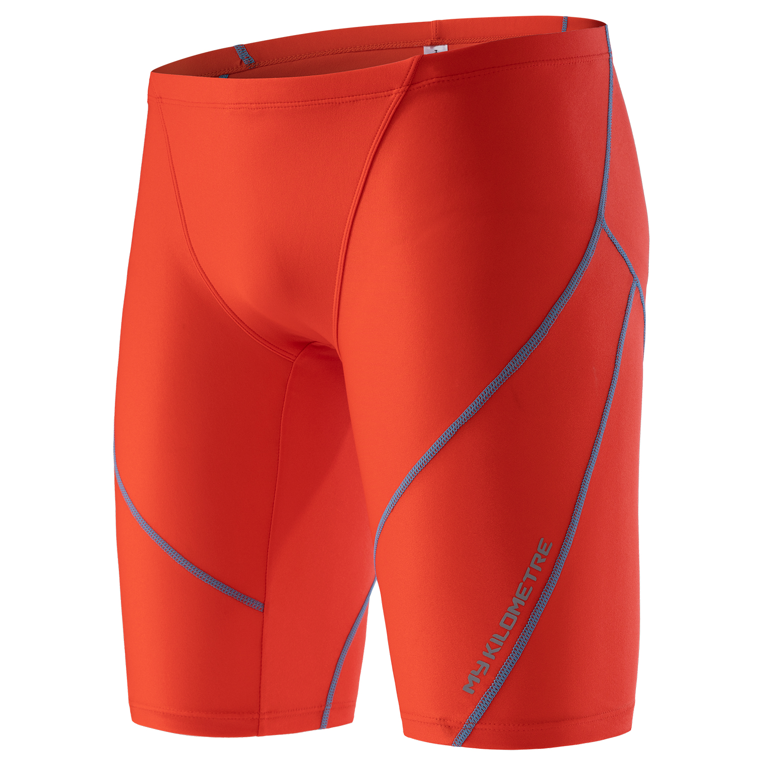 MY KILOMETRE  Men Jammers Plus Size 4XL Training Racing Swim Trunks Quick Dry Fitness PBT Athletic Swimming Swimsuit